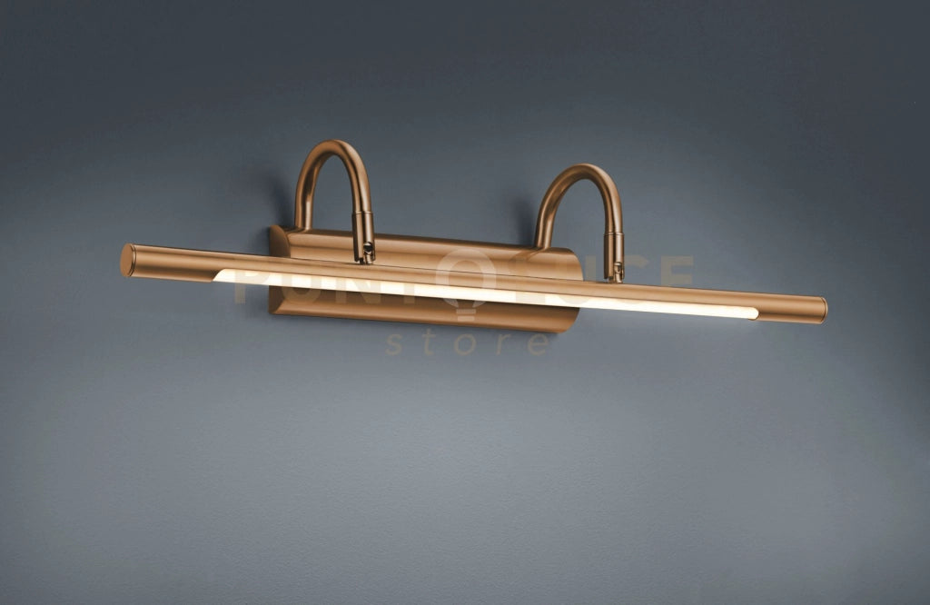 CUADRO APPLIQUE LED 8 W 900 lm 3.000 K PER QUADRI OTTONE INVECCHIATO . CM 48X10,6