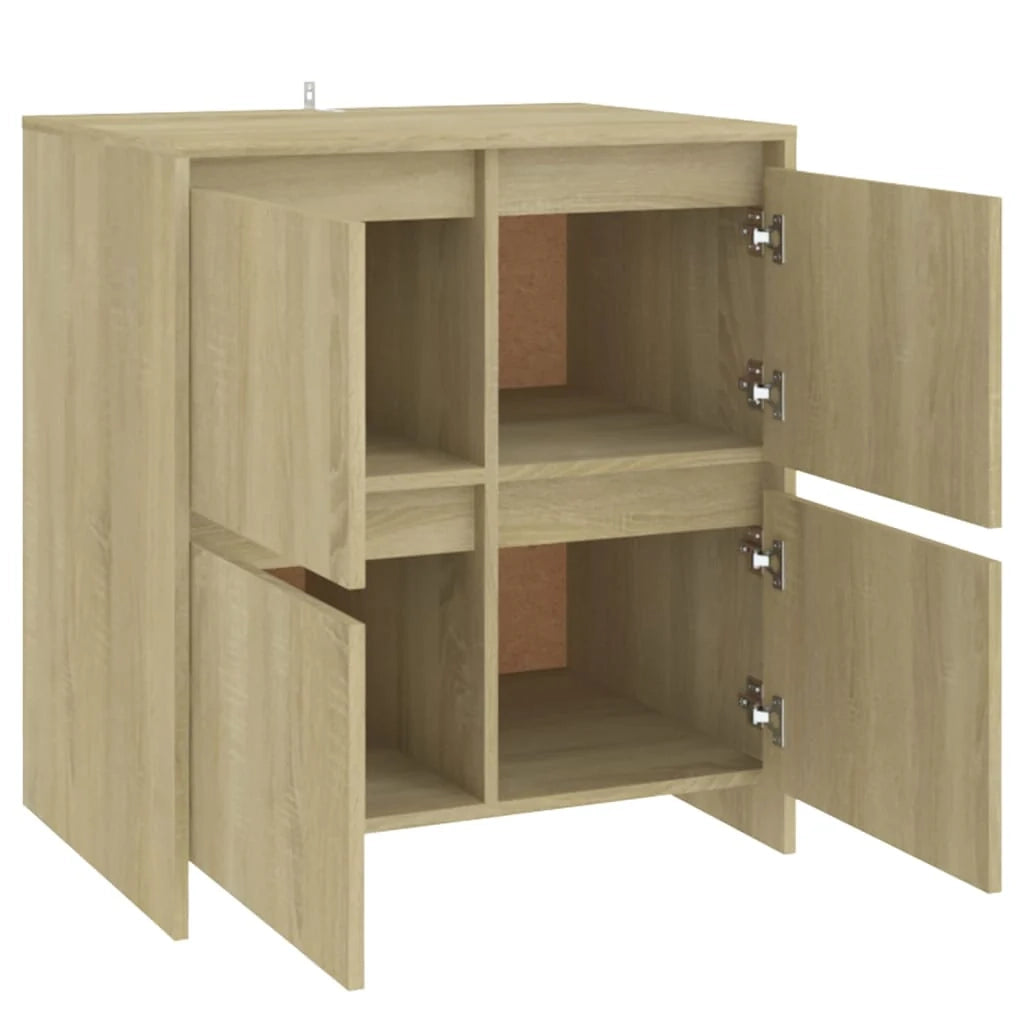 Buffet credenza cassettiera armadio mobile contenitore organizer per cucina soggiorno salotti set da 2 Sonoma 70 x 41 x 75 cm legno ingegnerizzato marrone 02_0036823