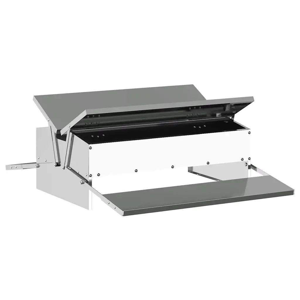 Mangiatore a Pedale per Pollo Argento 75 x 53 x 20,5 cm CFW5435113