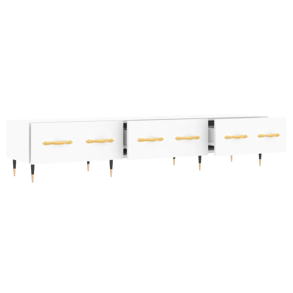 Mobile Porta TV Bianco 150x36x30 cm in Legno Multistrato 829132