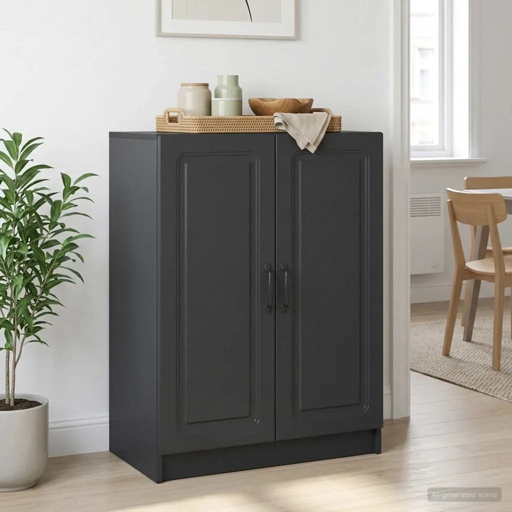 Credenza Nero 66 x 34,5 x 87 cm Legno ingegnerizzato 895736
