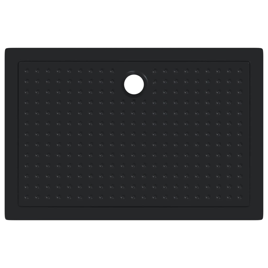 Vassoio base doccia con punti Nero 120 x 80 x 4 cm ABS CFW5058373