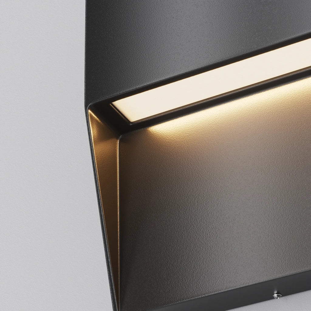 Segnapasso Da Esterno Moderno Mane Led Integrato 3W Alluminio Nero Ip54