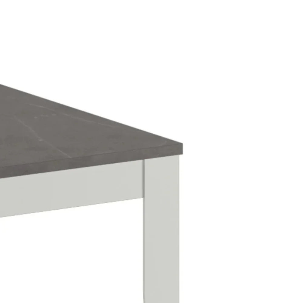 Tavolo da pranzo allungabile effetto marmo antracite Moon 130-290x80 cm fino a 12 posti Made in Italy | Duzzle