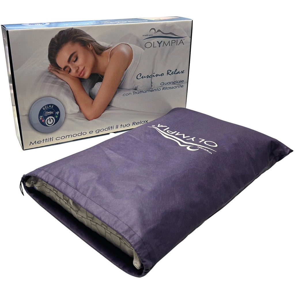 OLYMPIA Guanciale Relax Cuscino Rilassante Massaggiante Terapia Antistress 30 minuti