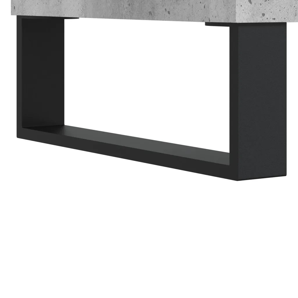Comodino-Tavolino da notte Grigio Cemento 40x35x50 cm in Legno Multistrato 923406