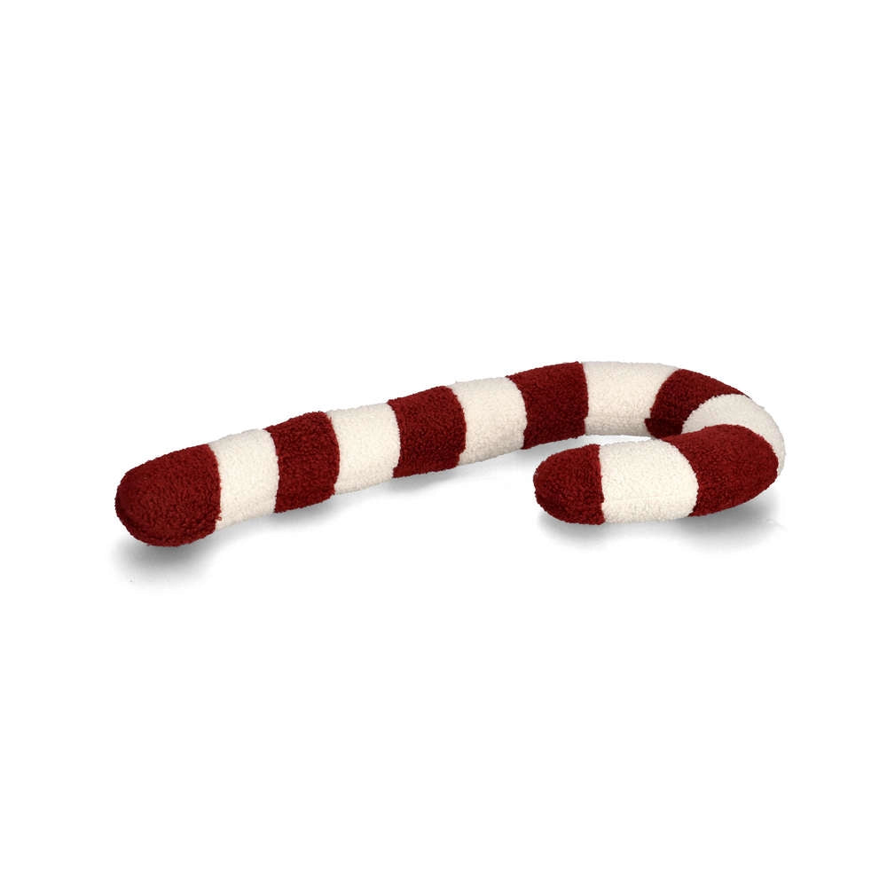 Cuscino Natalizio Bastone di Zucchero Bianco Rosso