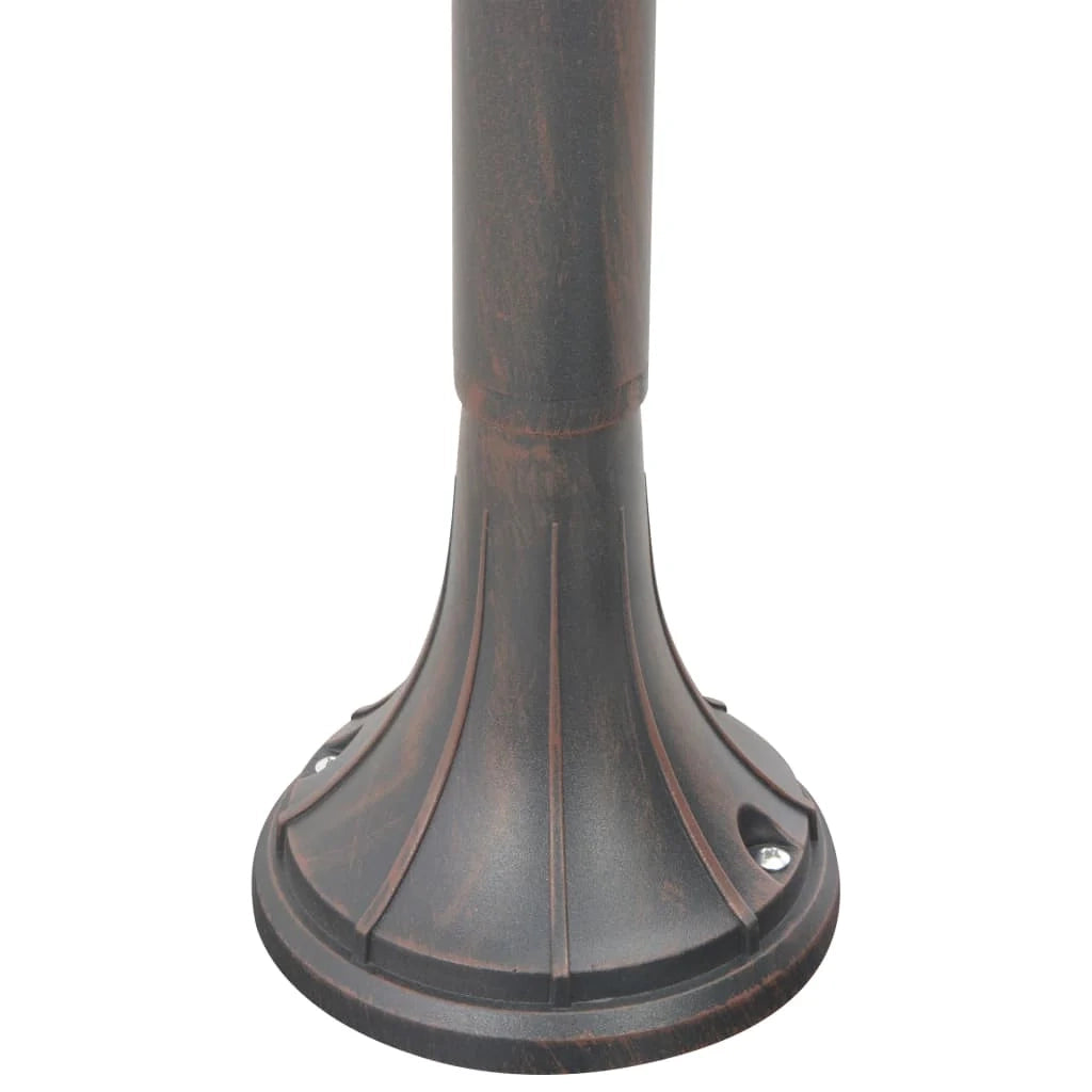 Lampada da terra da giardino E27 120 cm alluminio marrone bronzo 02_0042536