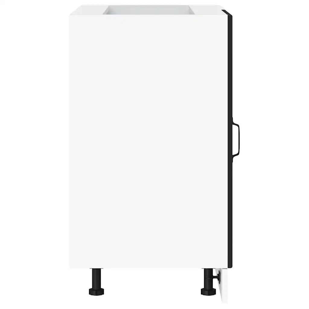 Mobile Base Lavello "Lyon"-Armadietto da bagno Nero in Legno Multistrato