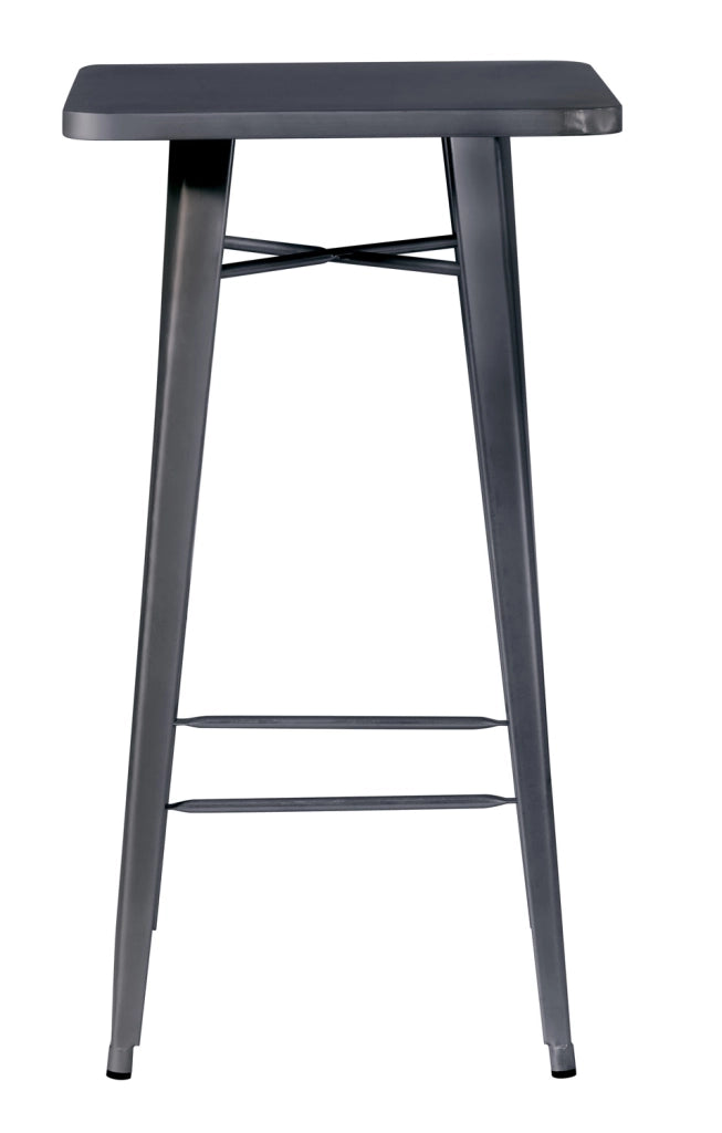 Tavolo Alto 60X60 Lamiera  1 Pz Colore: Piombo