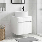 Mobile lavabo da parete Bianco Lucido 49 x 44,5 x 65,5 cm