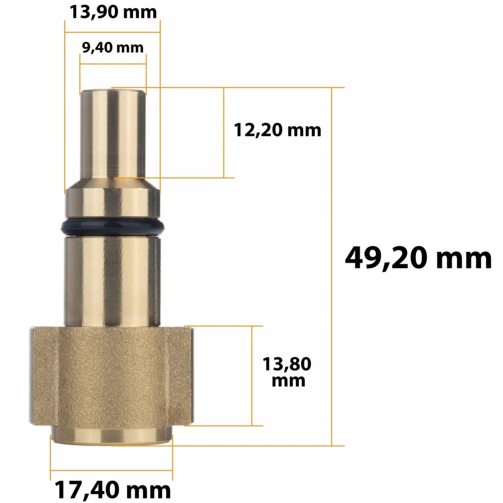Tubo Alta Pressione 30m con Ugello a Molla in Ottone – Compatibile con Idropulitrici Lavor, Kanwod