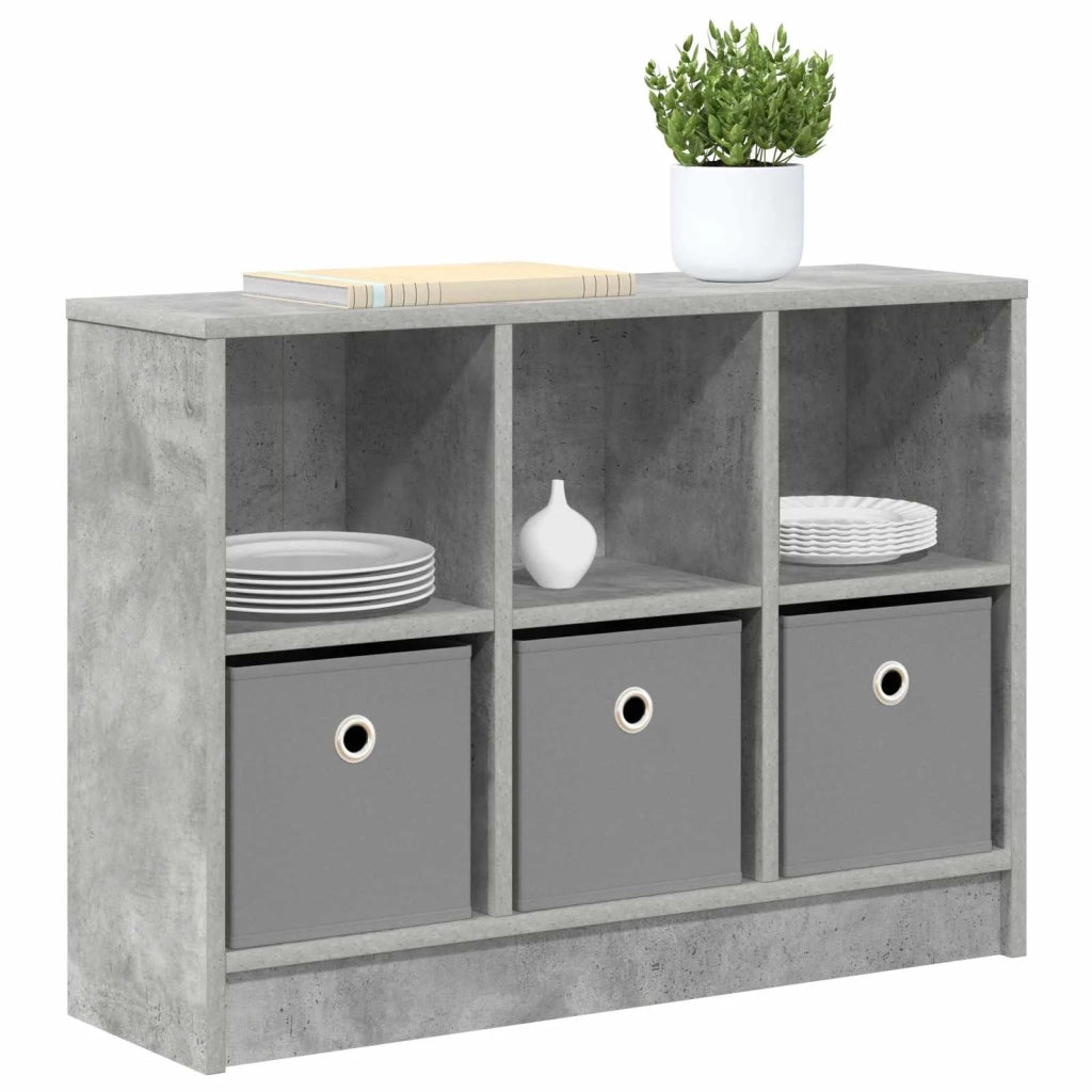 Credenza con cassetto Grigio cemento 73,5 x 22,5 x 53,5 cm 8000503