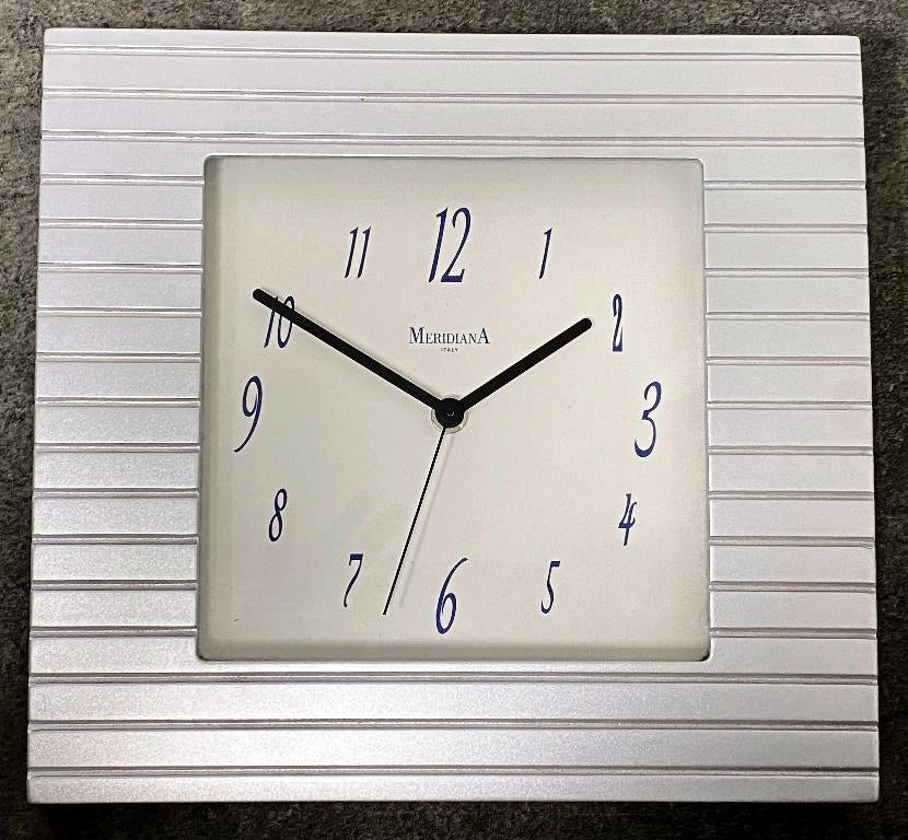 Orologio da Parete in legno quadrato Colore Argento diamantini & domeniconi