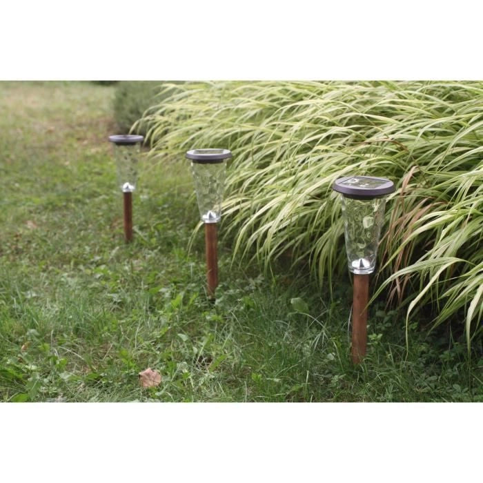 Set di 3 fari solari - Canopo - 20 lumen - Beige