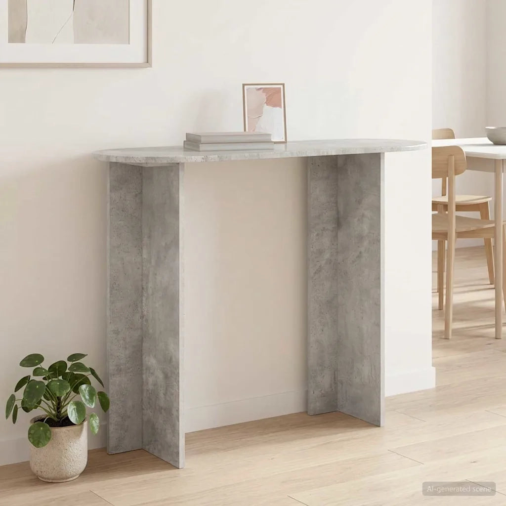 Tavolo consolle Grigio Cemento 100 x 39,5 x 75 cm 8001152