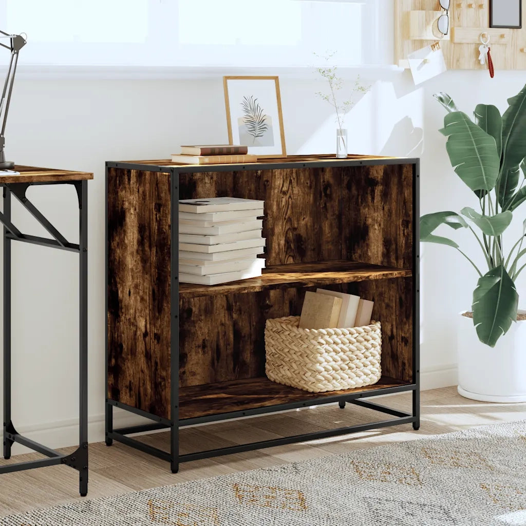 Libreria Rovere Fumo 80,5x35x76 cm in Legno Multistrato 849106