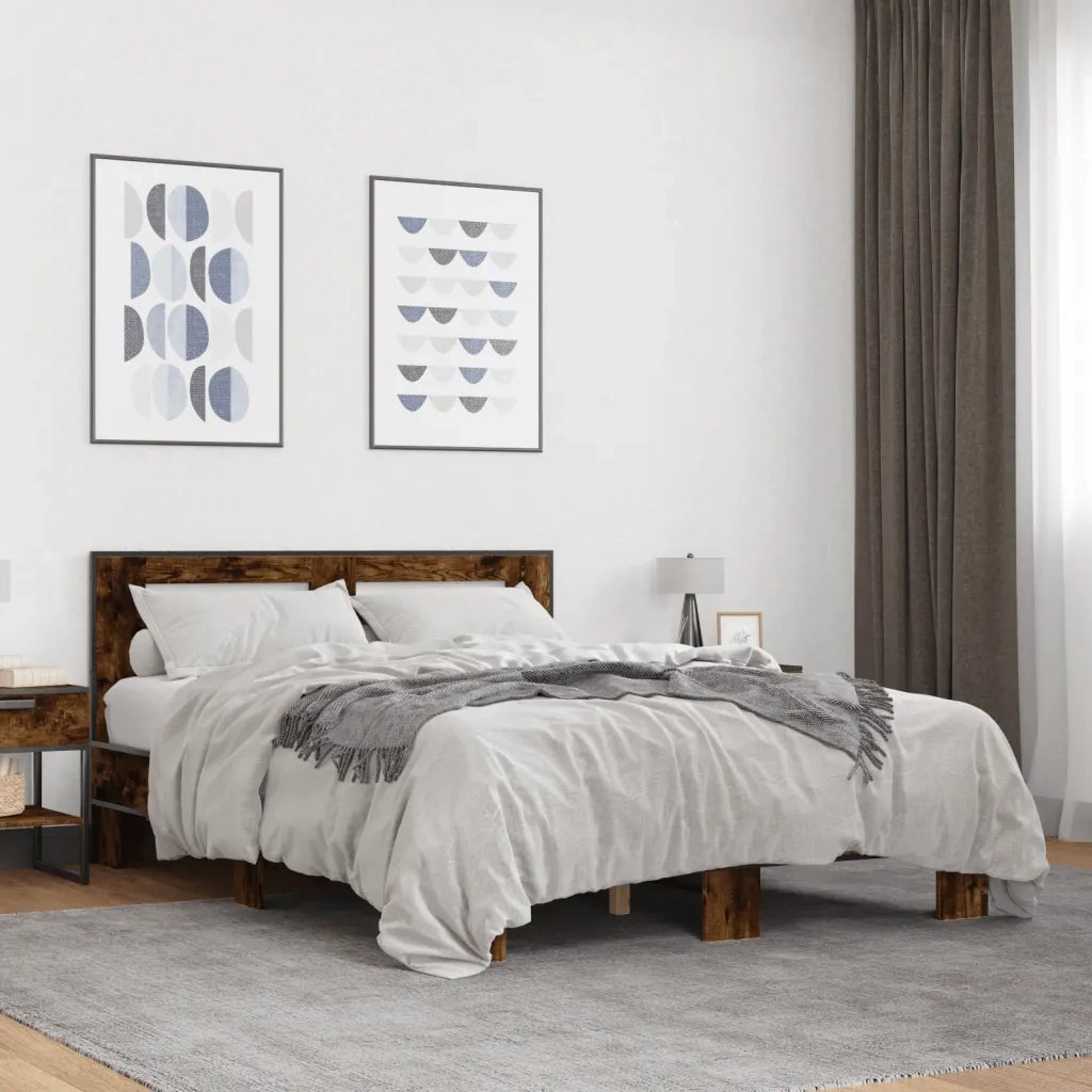 Giroletto Rovere Fumo 135x190 cm in Legno Multistrato Metallo 3280124