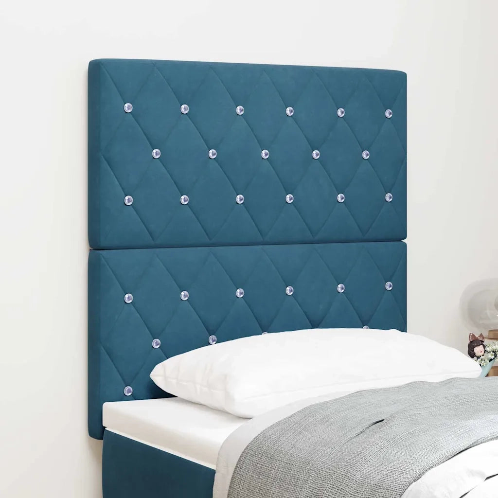 Testiera Blu Scuro 80 cm Velluto 3337744