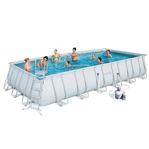 Piscina Fuori Terra Rettangolare 732x366x132cm Bestway Power Steel Frame 56475