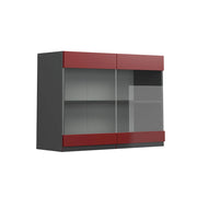 Vicco Mobile alto Rosso 80 cm Forma a J