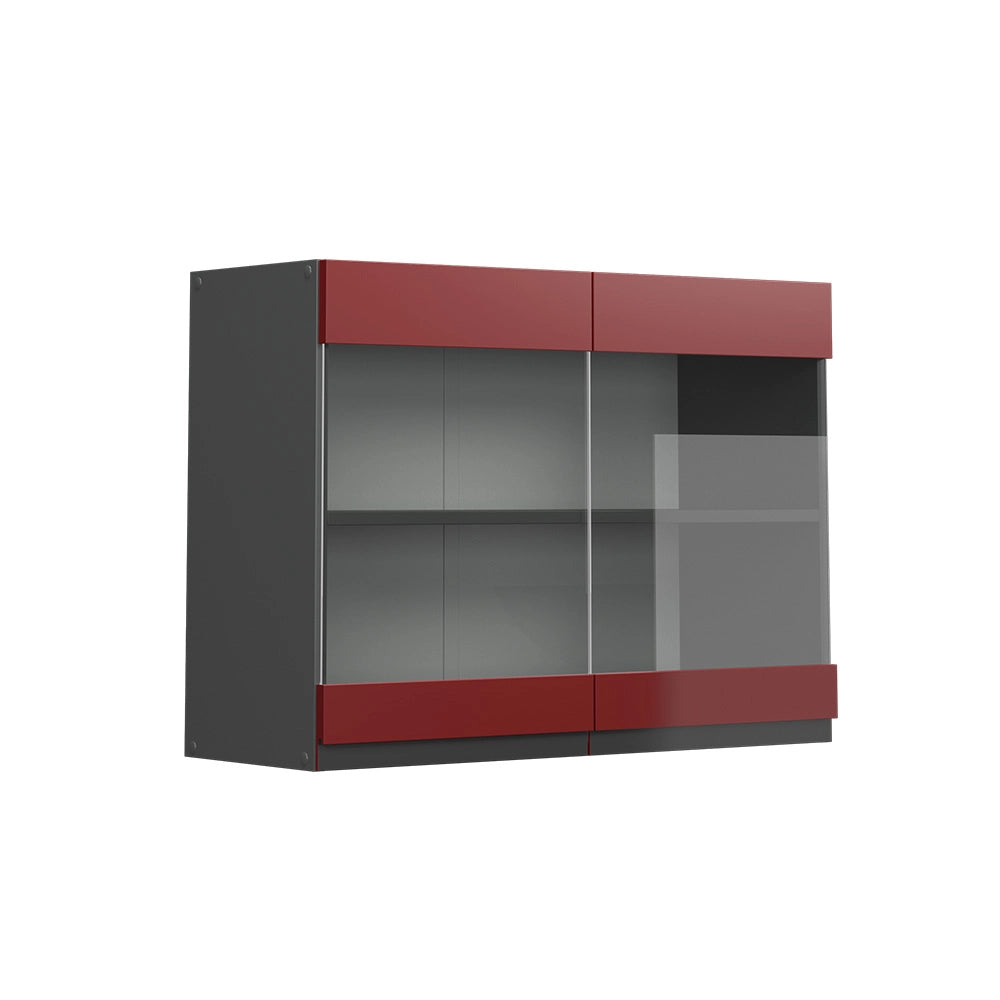 Vicco Mobile alto Rosso 80 cm Forma a J