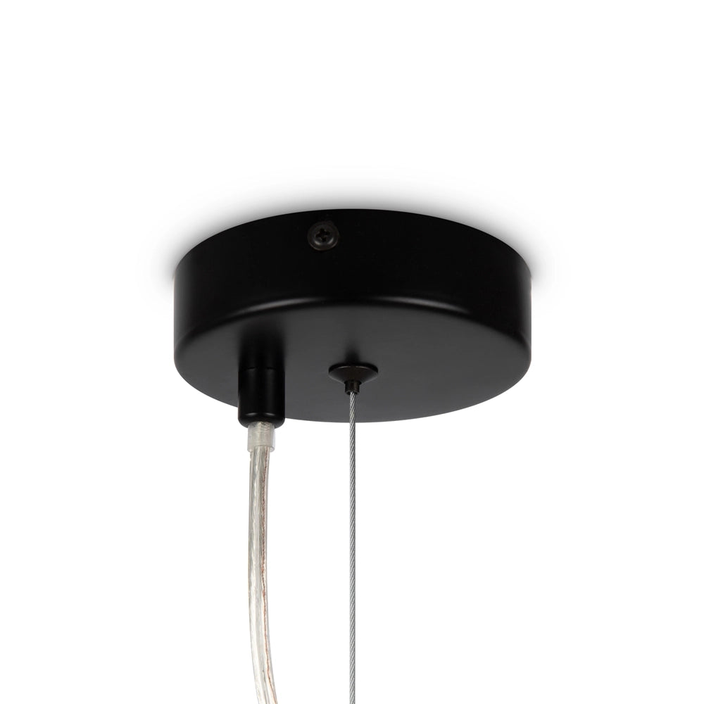 Lampadario Maytoni Dallas nero 6 luci sfere fumé G9