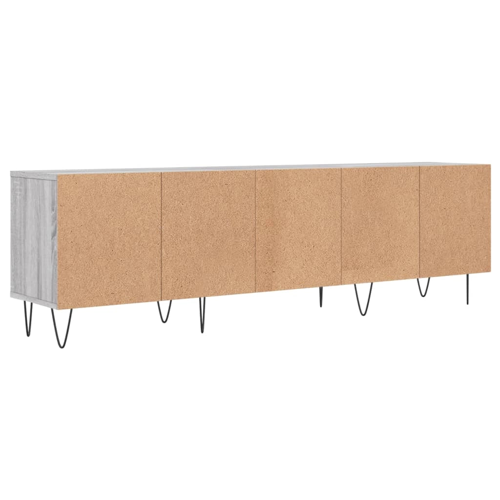 Mobile TV multimediale scaffale TV mobile TV sala da pranzo soggiorno camera da letto Sonoma 150 x 30 x 44,5 cm legno ingegnerizzato grigio 02_0028396
