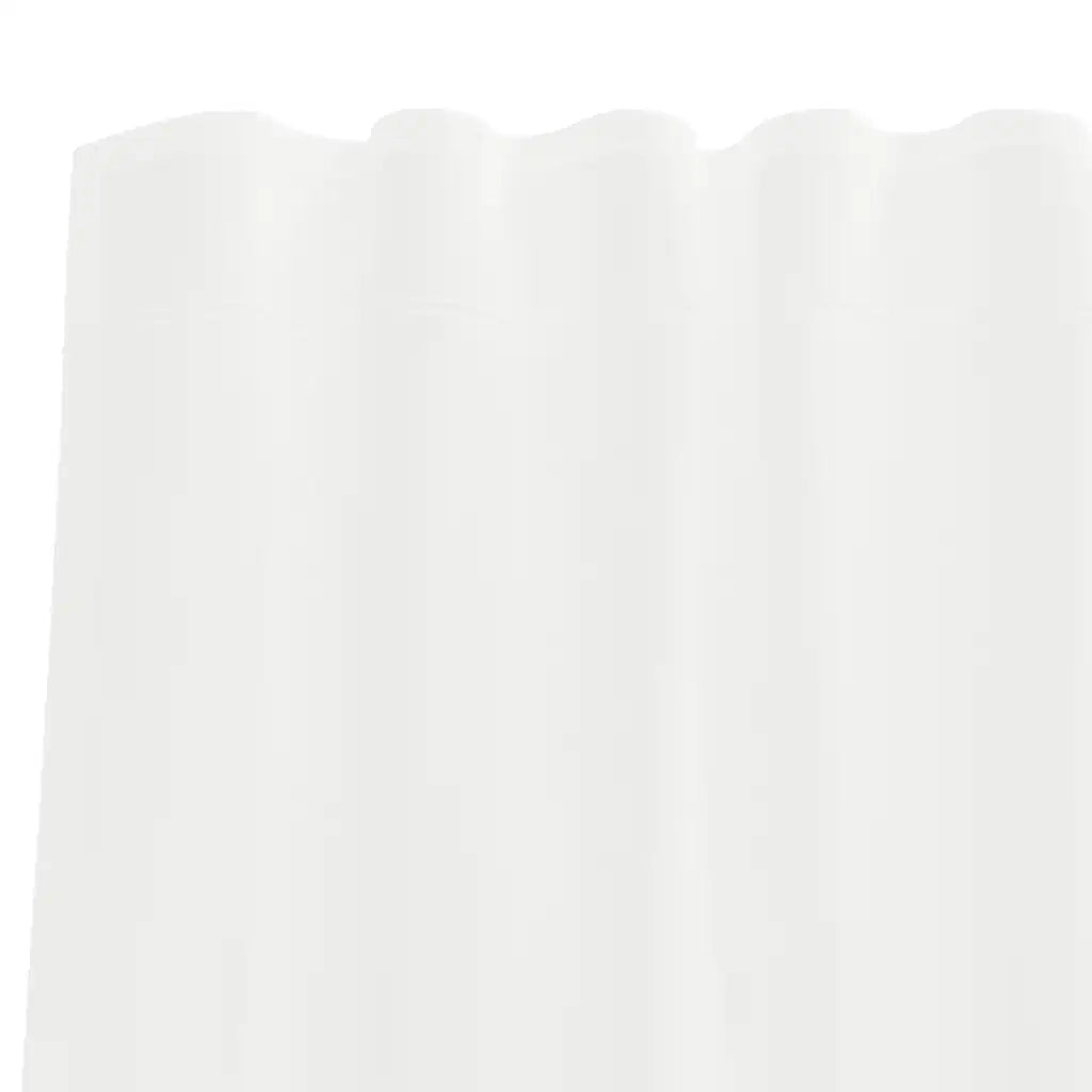 vidaXL Tende in Voile con Tasche per Aste 2 pz Bianco