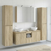Set di mobili per il bagno 6 pcs Rovere Sonoma 3407209