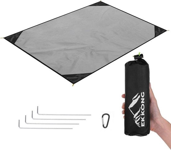Tenda da picnic - Acqua e impermeabile - 1 pezzo - Nero e grigio - 200 x 200 cm