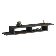 Ivrea, Mobile Porta tv 2 Vani, 120x30x18h cm Nero Antracite