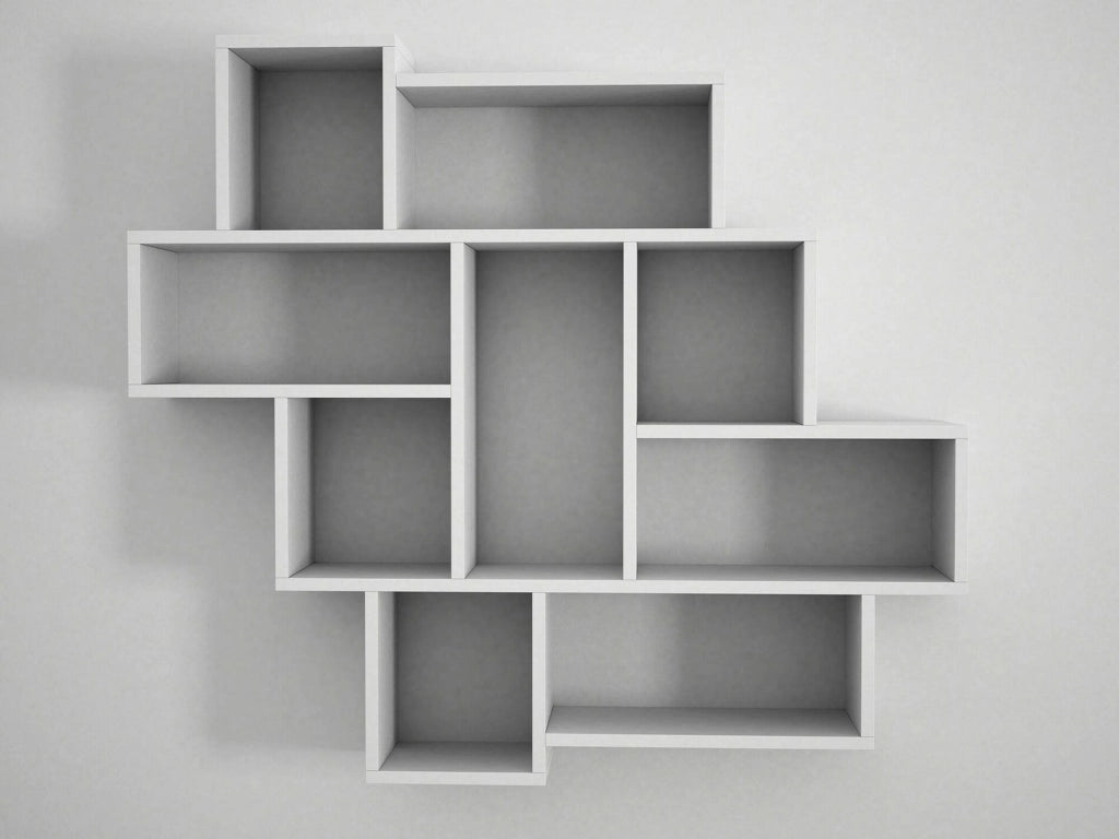 Mensola Chapala, Scaffale, Ripiano a muro, Scaffalatura multiuso, 116x15h104 cm, Bianco