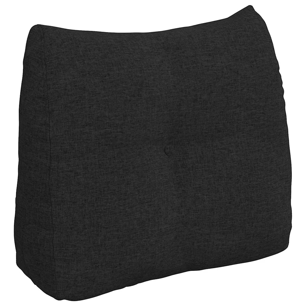 Cuscino per Schiena Nero 60 x 24 x 50 cm Tessuto 42014385