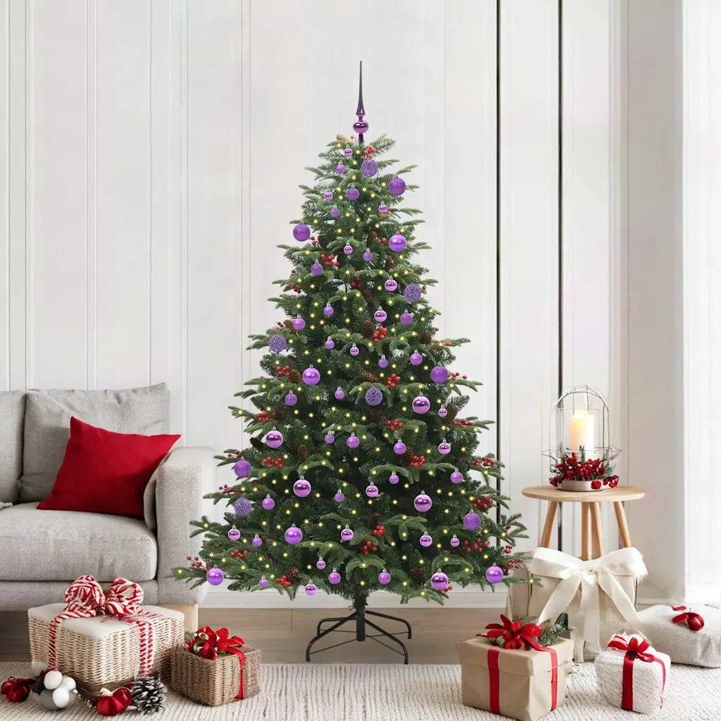Albero di Natale artificiale con 300 LED Verde 180 cm