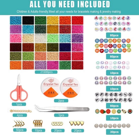 Set per creare gioielli - gioielli per bambini - 21950 pezzi