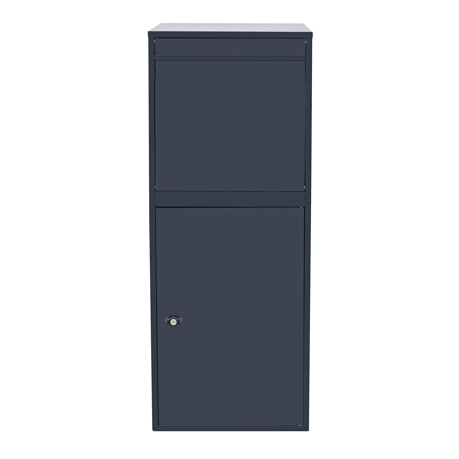 Cassetta postale per pacchi grigia 41x38x102 cm Portapacchi Cassetta della posta