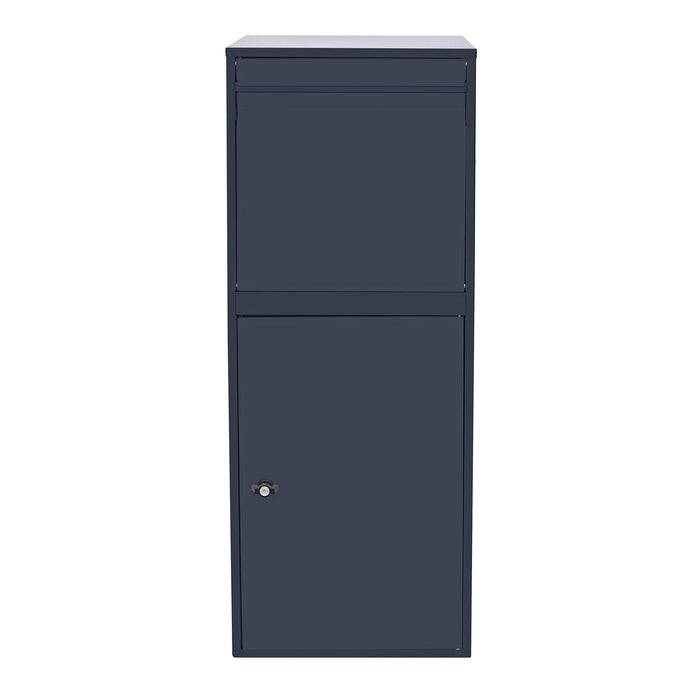 Cassetta postale per pacchi grigia 41x38x102 cm Portapacchi Cassetta della posta