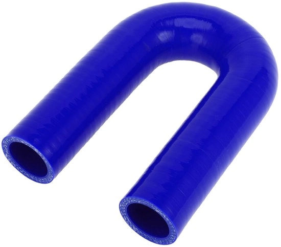 Cavo di raffreddamento in silicone a 180 gradi - diametro interno 28mm - lunghezza 150mm - tessuto a più strati - colore blu - resistente a temperature elevate - cavo in silicone