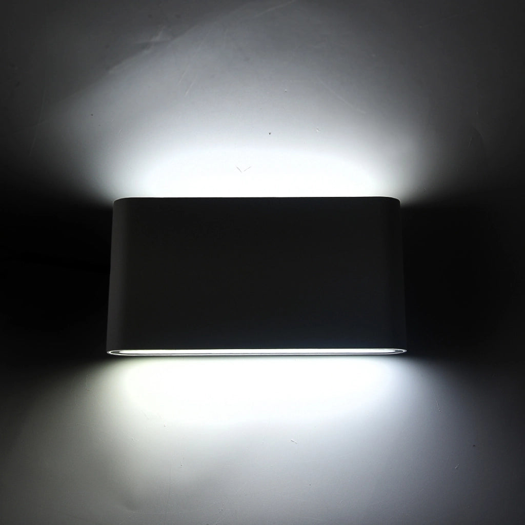 APPLIQUE LED RETTANGOLARE SILM 16W LUCE FREDDA 6500K° - DESIGN ELEGANTE IN ALLUMINIO BIANCO