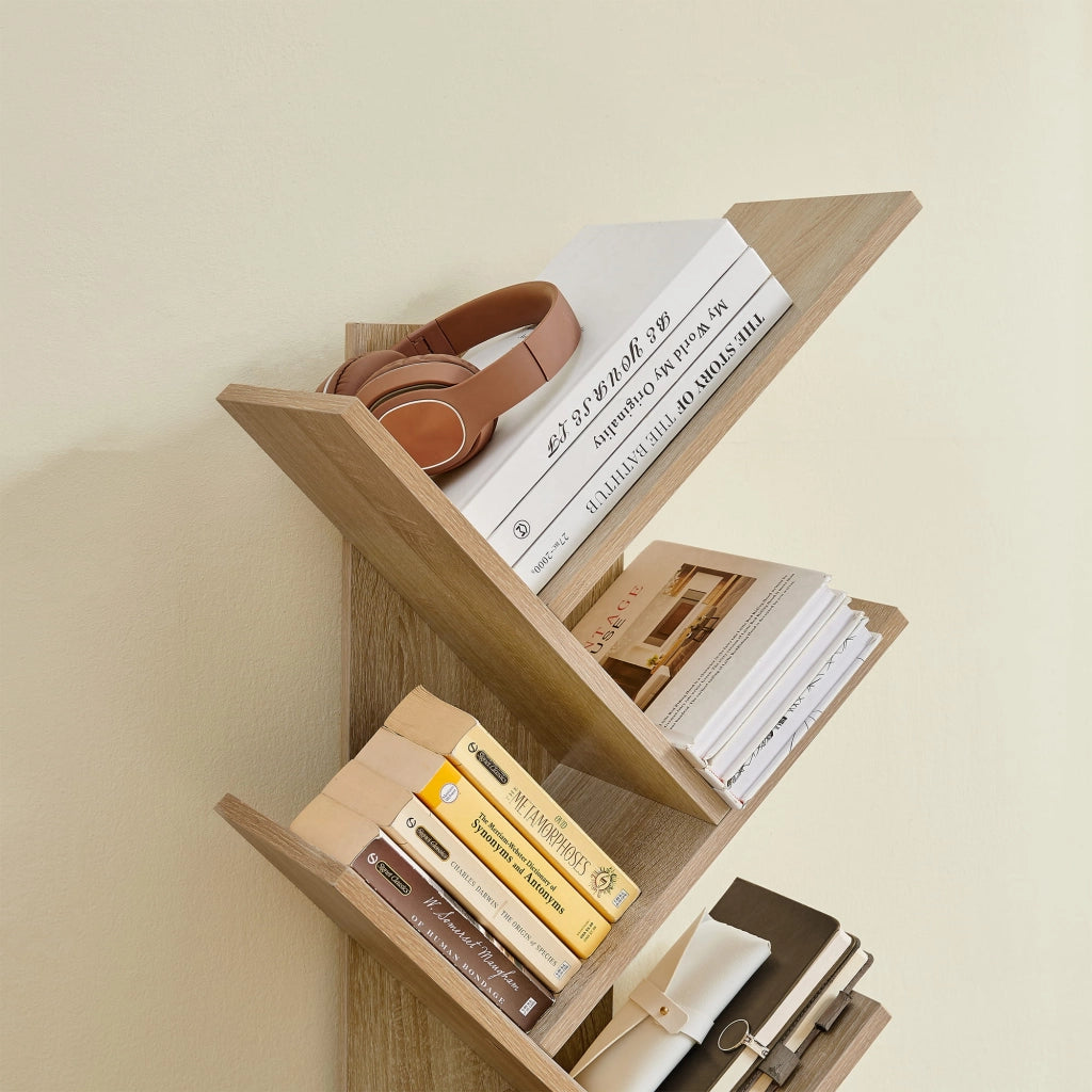 Libreria Valora - Libreria a 9 ripiani con design ad albero per ufficio/camera da letto