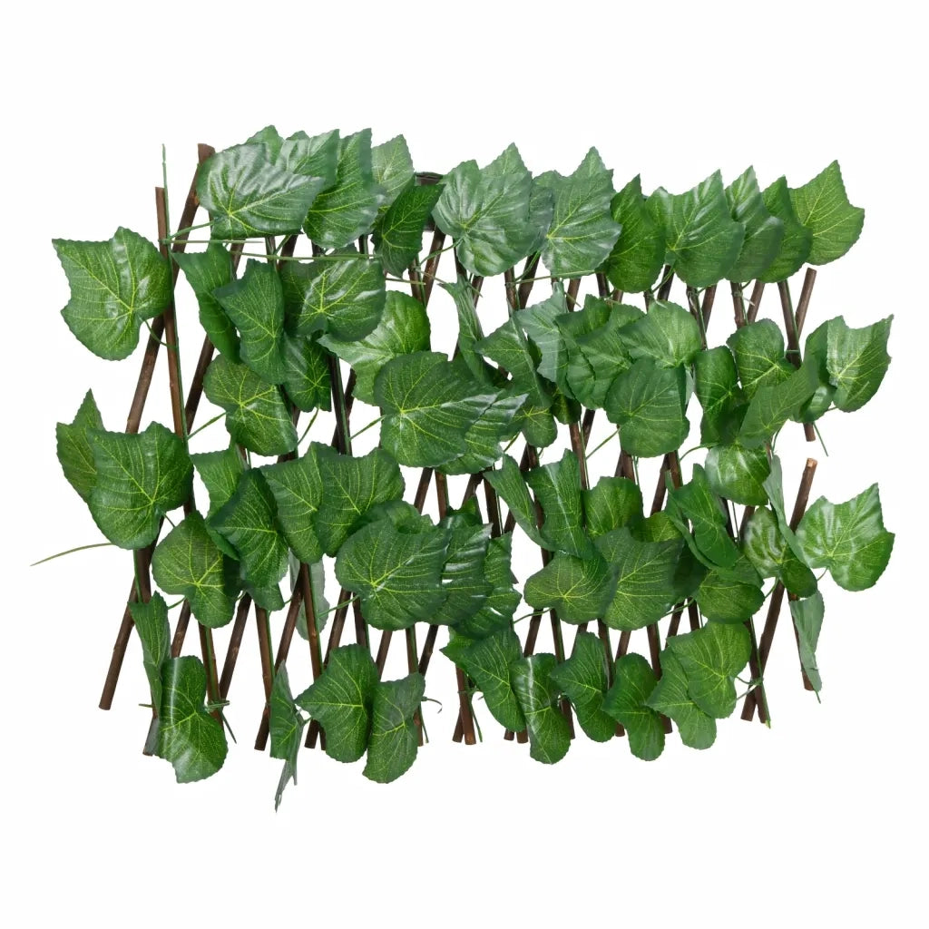 Traliccio Foglie Vite Artificiale Espandibile Verde5pz 180x20cm