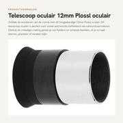 Oculare 12mm Plossl - Completa verniciatura - Telescopio - Astronomia - Paesaggio/Cielo - Progetto resistente allo shock - Lente telescopio
