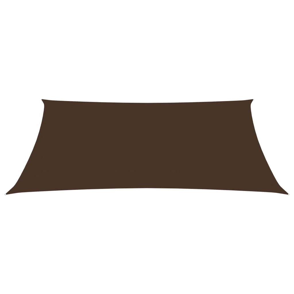 Vela ombreggiante/ombrellone rettangolare 2 x 4 m in tessuto Oxford marrone 02_0009610