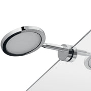 Lampada applique led con attacco univrsale a pinza in Cromall e resine termoplastice DO41 serie Gedy MAIORCA Cromato
