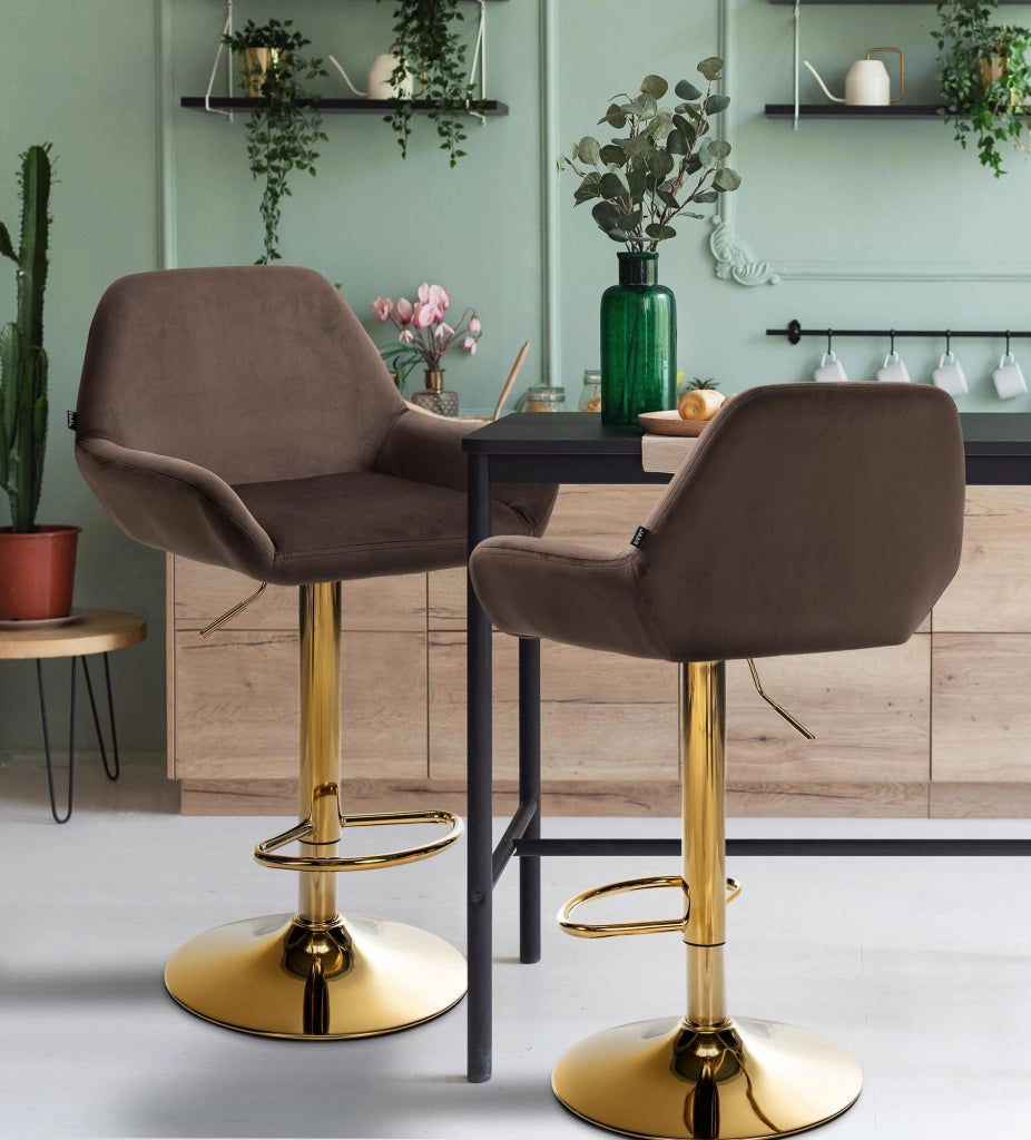 Barhocker Braga Gold Samt