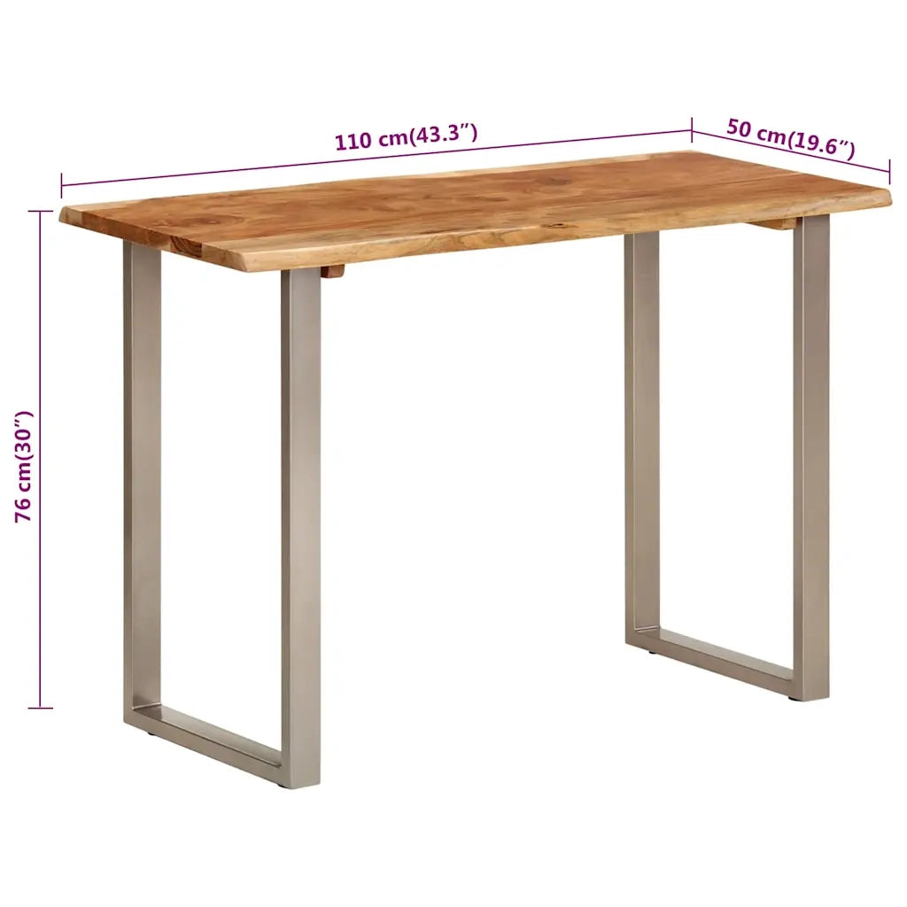 Tavolo da Pranzo | Tavolo da cucina 110x50x76 cm Legno Massello di Acacia