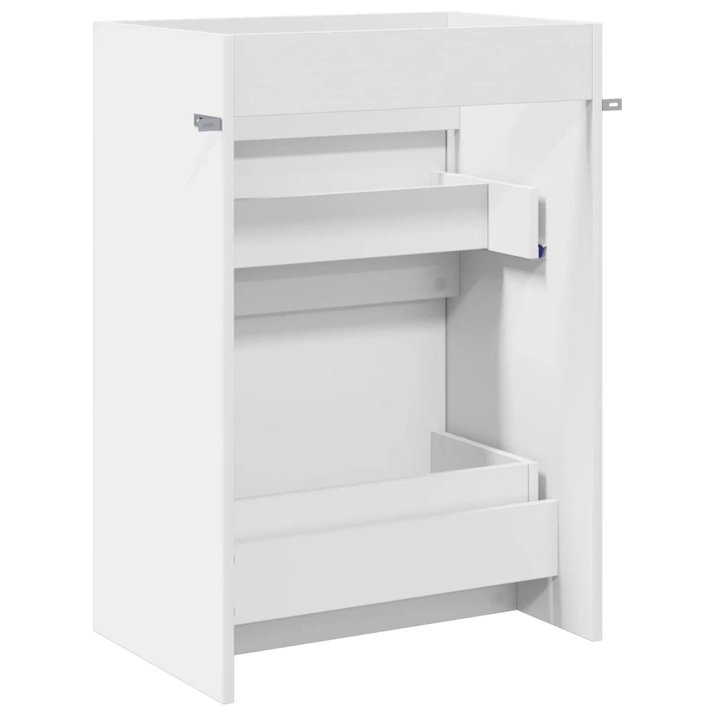 Mobiletto da Bagno Sotto Lavabo Bianco 56 x 37,5 x 81 cm 890728
