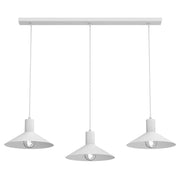Lampada sospesa Nox 3 luci bianca metallo E27 Luminex
