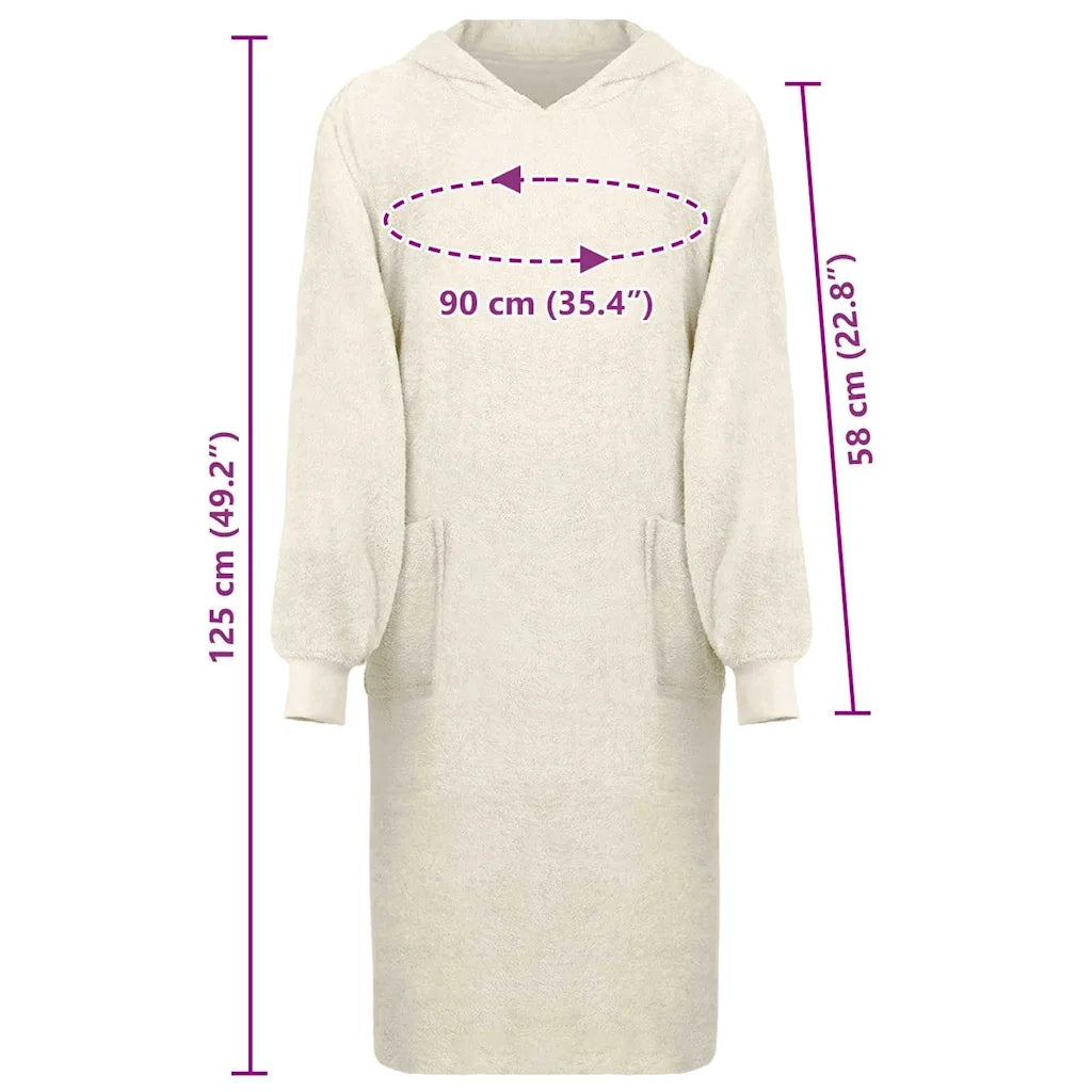 vidaXL Robe KINN Crema xl Cotone